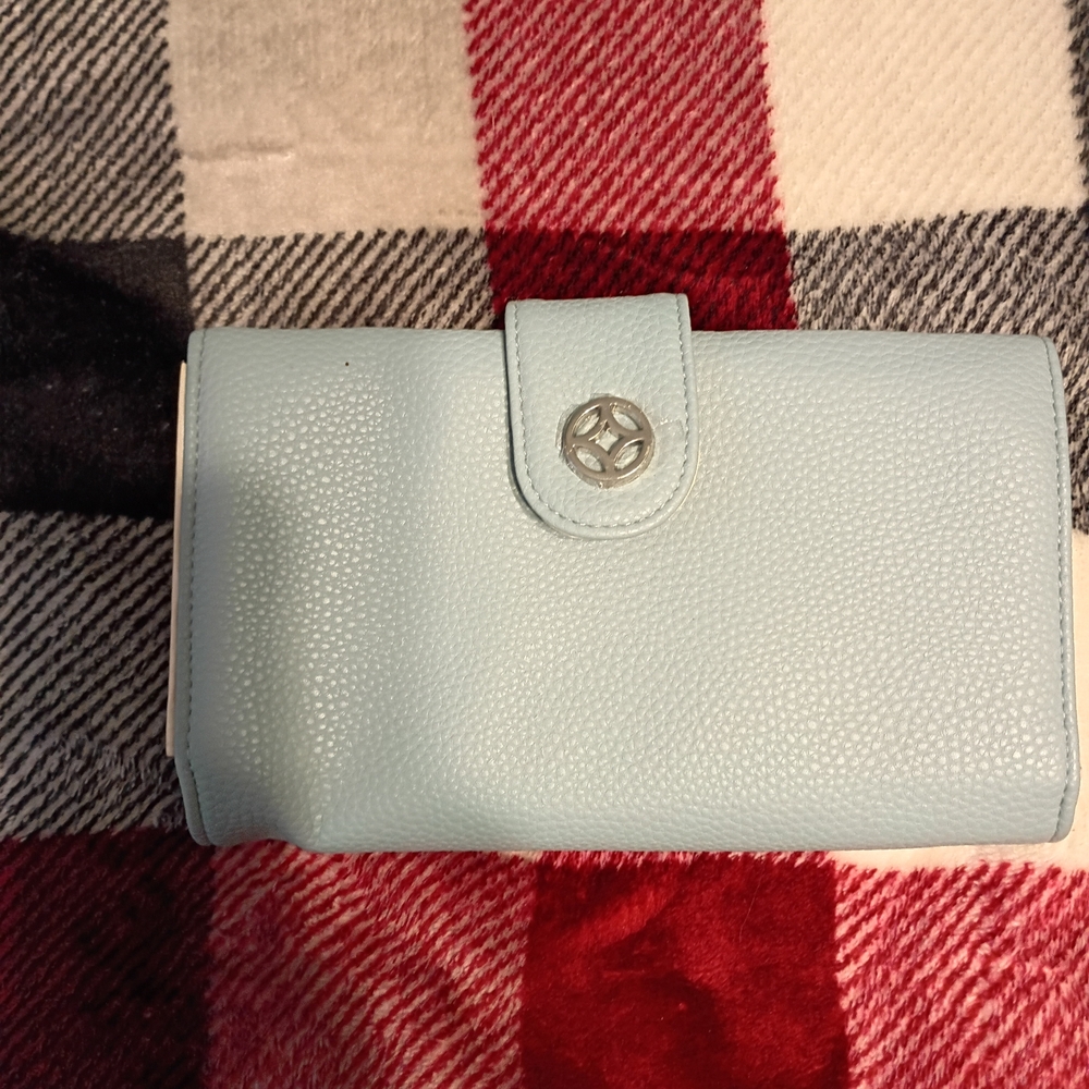Sky Blue Women's Wallet with Clasp